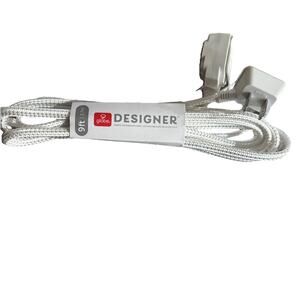 Globe Electric 9' 3 Outlet Extension Cord White: Indoor Electrical Cord